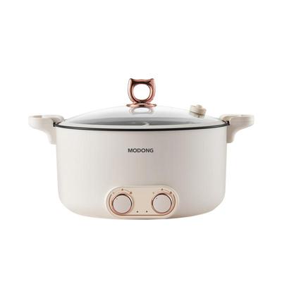 摩动鸳鸯电火锅双控温烤涮电煮锅