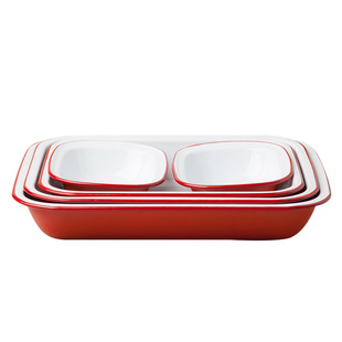 茶茶向上 Falcon复古ins风搪瓷烤盘焗盘烘焙盘托盘 结婚乔迁礼物