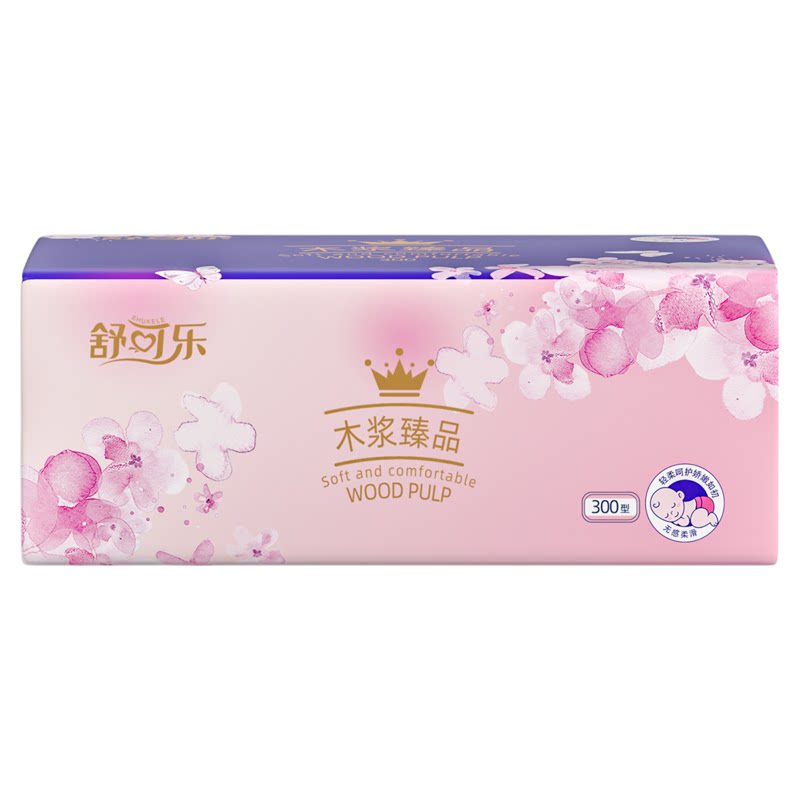 舒可乐24包四层加厚抽纸整箱