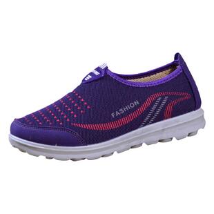 2024大码43妈妈鞋软底一脚蹬老北京布鞋女鞋运动鞋弹力鞋面奶奶鞋