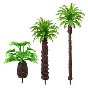 枣椰树椰子树沙盘海滩沙滩模型造景场景制作模型树矮棕油棕多规格