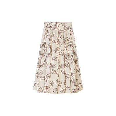 PORTS1961女士中长百褶半身裙