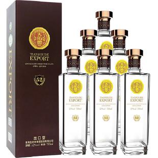 天佑德青稞酒52度出口型750ml*6瓶整箱清香型白酒有机纯粮酒送礼