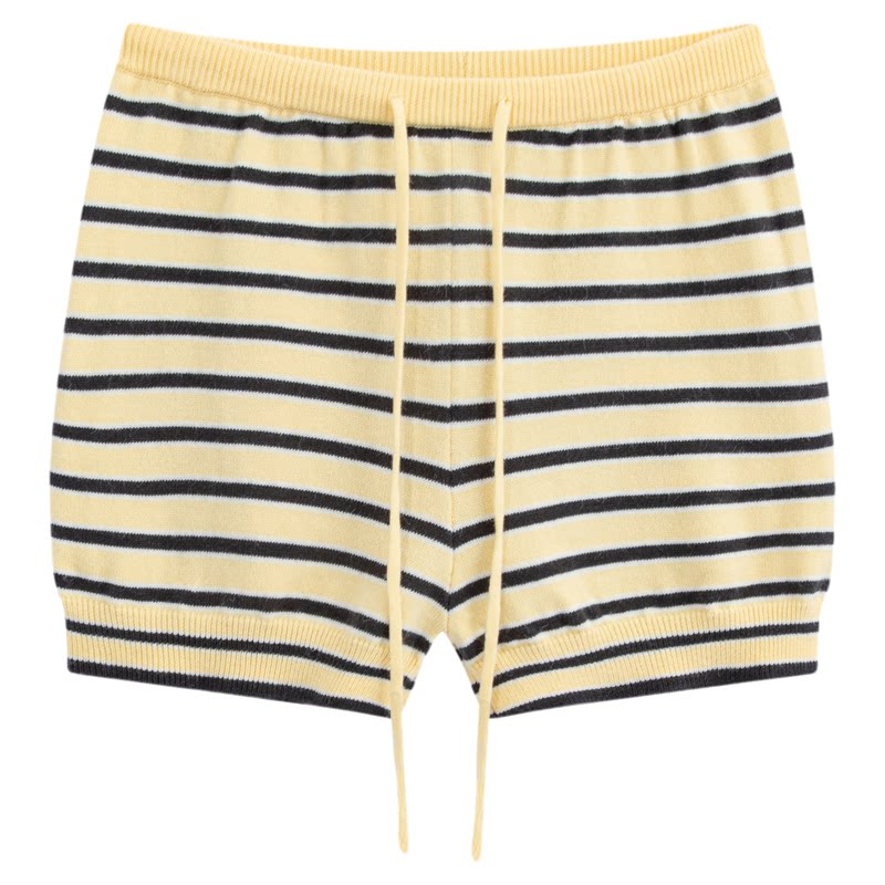 riverstone plus 航海系度假条纹短裤女少女风闲修身显瘦甜美短裤