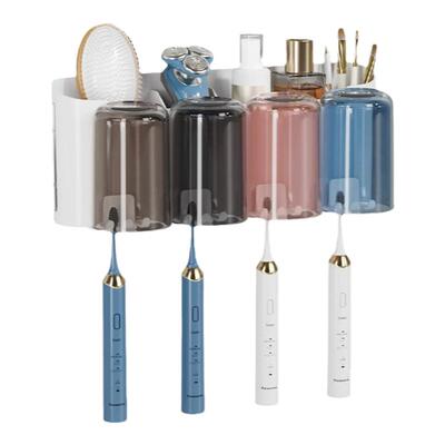 免打孔牙刷置物架刷透明