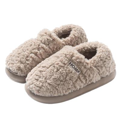 棉拖鞋男士冬季2025新款保暖鞋包跟毛秋冬棉鞋女款加绒加厚外穿