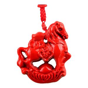 红色木雕桃木十二生肖招财鼠牛虎兔龙蛇马羊猴鸡狗猪挂件吊坠摆件