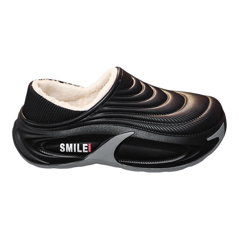 棉拖鞋男冬季加绒加厚保暖包跟棉鞋居家外穿防水防滑厚底包头拖鞋