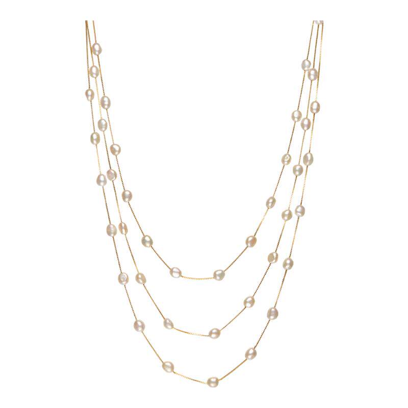 【小希子同款】iKiCo Jewelry晨露珍珠项链天然小米珠多层高级女