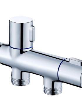 全铜三角阀一进二出洗衣机水龙头