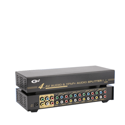 色差音视频进4出分配器