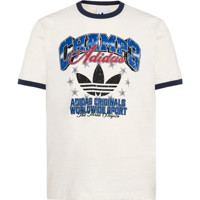 滔搏adidas阿迪达斯三叶草男子RINGER TEE运动休闲短袖T恤LE7355