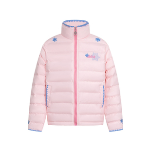 DHSS美式复古贝壳绣雪花排骨棉服男女宽松冬季保暖立领棉衣外套