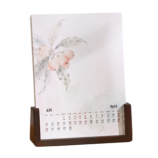 2026年文创蜡染新款马年空白手写宣纸卡纸台历12月日历摆台年历月历DIY书法作品纸创作国画创意过年新年礼品