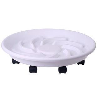 花盆托盘带轮可移动底座滚轮万向轮塑料滑轮盆栽防烂根透气底托盘