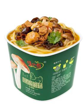 哇小厨小鸡炖蘑菇方便米线泡面