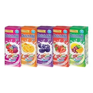 泰国进口dutchmill达美酸奶180ml儿童饮料草莓蓝莓早餐饮品酸牛奶