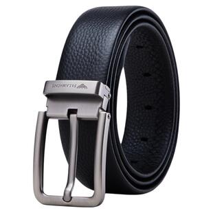 法莱阿玛尼正品皮带男真皮针扣百搭头层牛皮裤带名牌男士腰带休闲