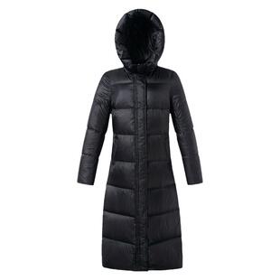 90%白鸭绒300-330克加厚修身羽绒服女中长过膝显瘦传淇/COYACAL