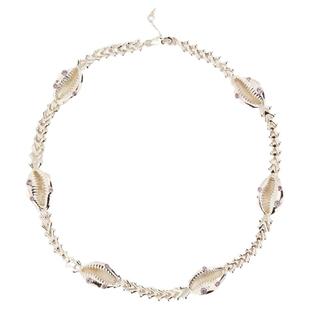 万妮达何超莲oups同款海螺之戟项链镶钻海螺手链锁骨t恤项链原创