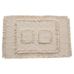 氛围感白色流苏垫 高级感在家拍照背景布ins简约风地毯桌面不反光居家里网红拍照区美甲服装产品手机摄影道具