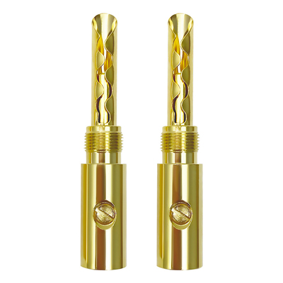 mps进口黄铜镀金喇叭线香蕉插