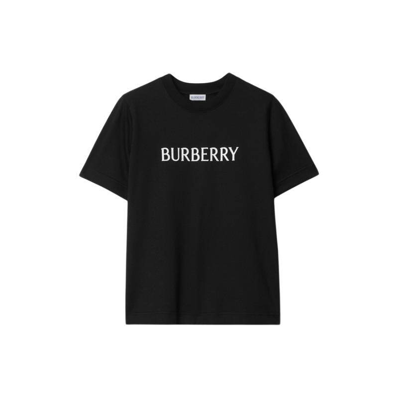 【12期免息】BURBERRY女装 徽标装饰棉质 T 恤衫 多色