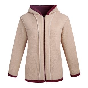 奶奶秋装摇粒绒卫衣中老人女装60岁70老人衣服妈妈装加绒冬季外套