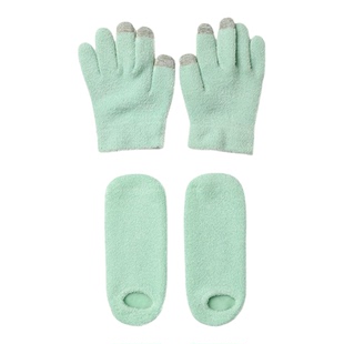 美容凝胶手膜羽毛纱可触屏SPA护理手膜预防秋冬手部干裂护理手套