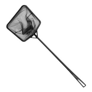 鱼缸鱼捞鱼网圆形方形网兜水族箱手抄网观赏鱼小号大号网捞长款