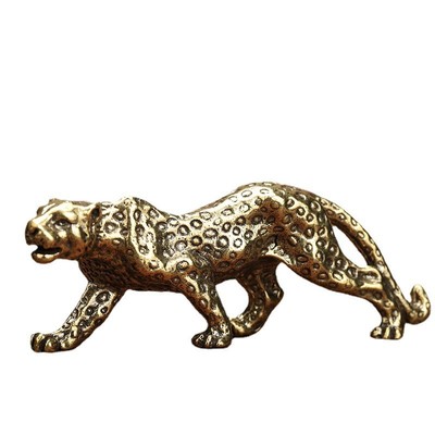 一路暴发金钱豹手把件