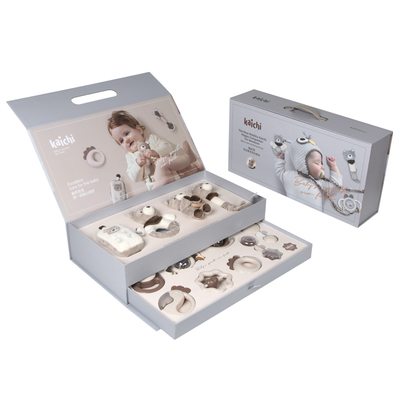 Kaichi嗨皮熊手摇铃安抚婴儿礼盒