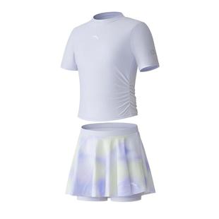 安踏女童分体泳衣2025夏新款宝宝泳衣抗氯海边沙滩游泳套装小清新