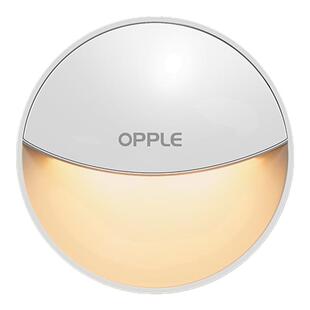 欧普人体感应小夜灯起夜喂奶卧室床头柔光护眼老人过道插座插电亮