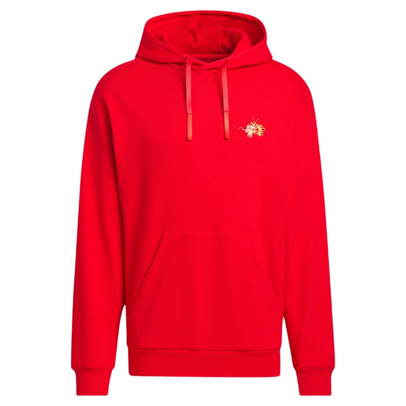 Adidas阿迪达斯龙年款运动休闲连帽卫衣套头衫JE6114