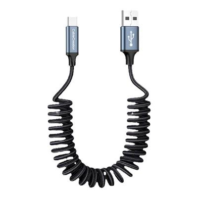 typec弹簧数据线适用苹果15华为