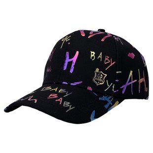 阿萝璃帽子男士高端品牌烫金字母印花棒球帽女春秋旅行休闲鸭舌帽