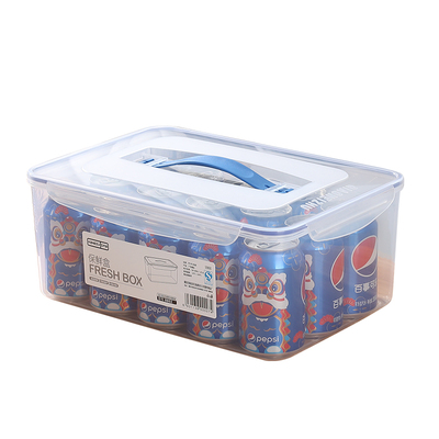 食品级PP材质长方形带提手保鲜盒
