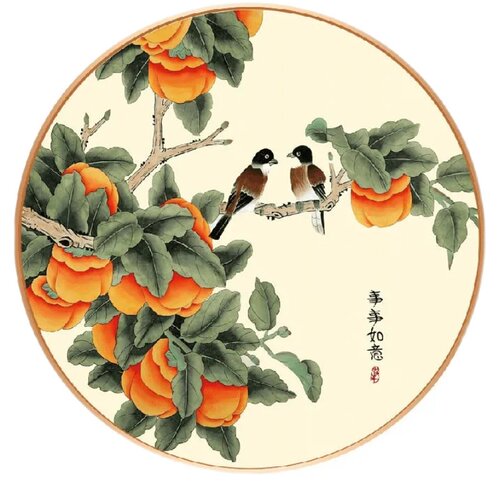 事事如意新品十字绣2026新款线绣小件客厅高级感卧室餐厅手工刺绣