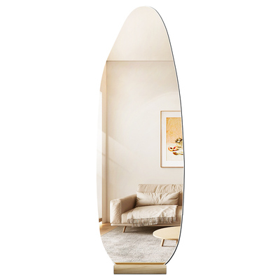 超白带底座无框家用落地镜异形