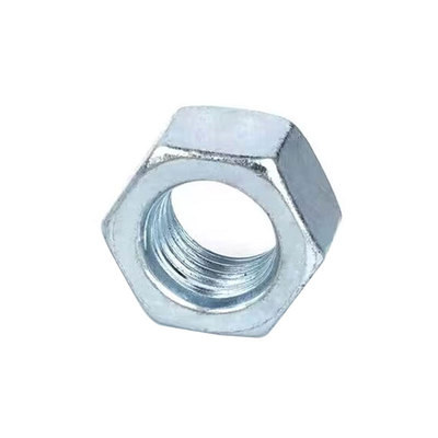 蓝白锌5U外六角螺丝帽8级