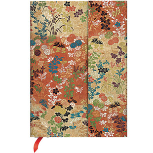 进口paperblanks笔记本日本和服红花粉花复古精美高档手账记事本