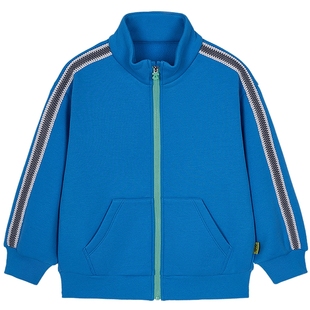 woobaby儿童运动套装25秋冬男童女童外套裤子长裤弹力休闲风童装