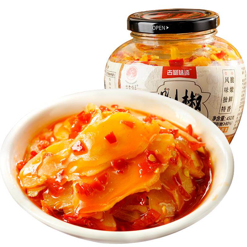 古蜀味道剁椒仔姜酸辣生姜剁椒生姜片即食泡姜腌制嫩姜下饭菜仔姜