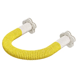 鹦鹉U型麻绳站杆彩色休息玩耍棍虎皮牡丹和尚小太阳解压磨爪用品