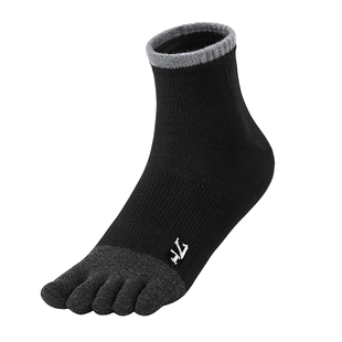 肌动CoolMax飞步中筒专业运动五指袜分趾袜男女薄款马拉松跑步袜