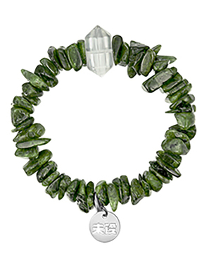 未设VAXE原创【叠翠】创意随性天然石水晶潮酷中性手串送生日礼物