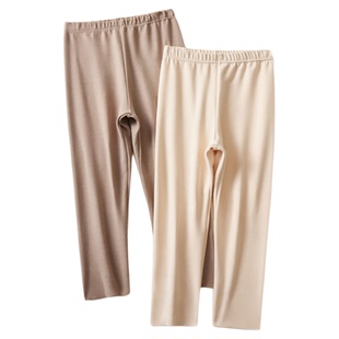 德绒七分裤女保暖裤秋冬2025新款加绒加厚裤子小个子秋裤内搭外穿