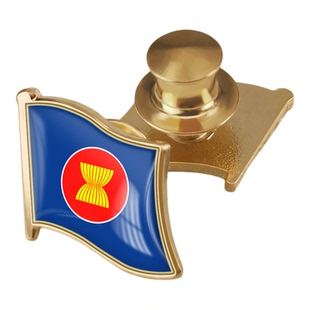 东盟旗帜爱国徽章世界各国国旗商务胸章襟章