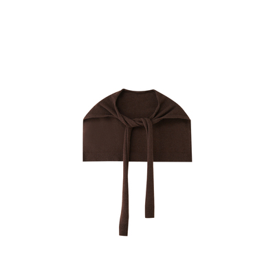 老章和小胖PONGKIKI摩卡暖绒老钱针织披肩三角巾秋外搭高级感披肩